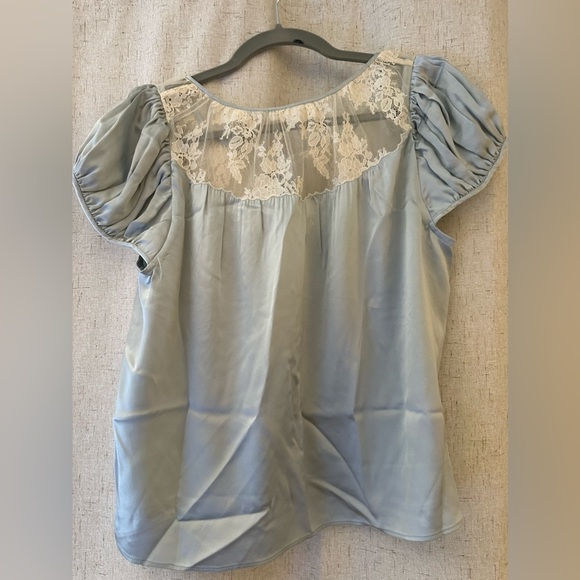 NWT Doen Camri Top in Dusty Blue Silk (Size small) - Picture 8 of 9